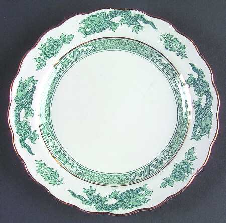 Dragon Green Bread & Butter Plate