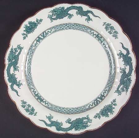 Dragon Green 12" Chop Plate (Round Platter)