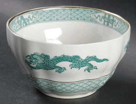 Dragon Green Open Sugar Bowl