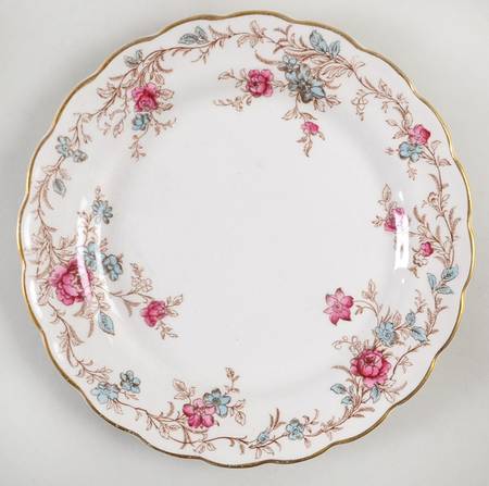 Floral Chine Salad Plate