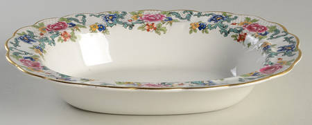 Floradora (Multi Scalloped) 10" Oval Vegetable Bowl
