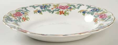 Floradora (Multi Scalloped) Rim Soup Bowl by Booths