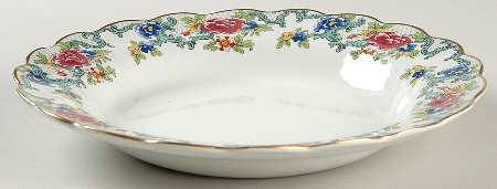 Floradora (Multi Scalloped) Large Rim Soup Bowl
