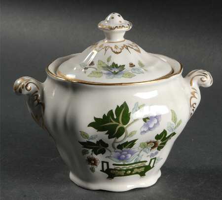 Jade Lotus Sugar Bowl & Lid