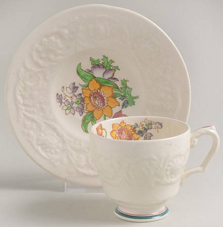 Larkspur Footed Demitasse Cup & Saucer Set