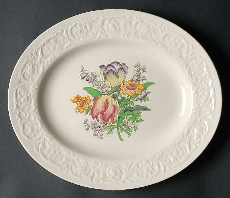 Larkspur 12" Oval Serving Platter