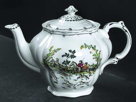 Liverpool Hunt Teapot & Lid