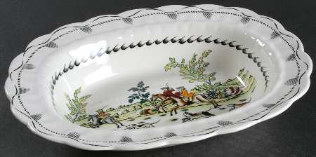 Liverpool Hunt 10" Oval Vegetable Bowl
