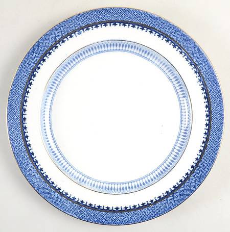Lowestoft Border (No Flowers) Luncheon Plate