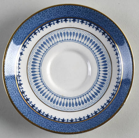 Lowestoft Border (No Flowers) Saucer for Demitasse Cup