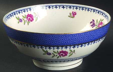Lowestoft Border (With Flowers) 6" Chinese Bowl