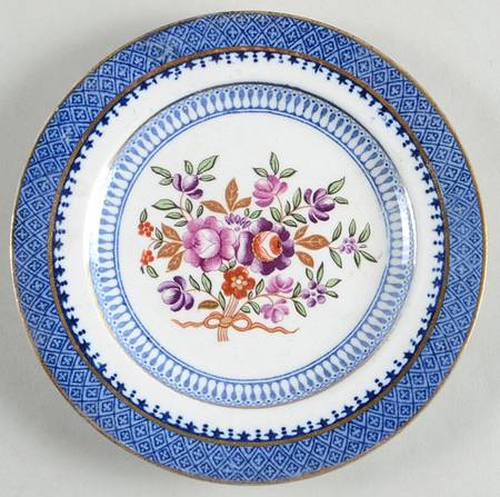 Lowestoft Border (With Flowers) Small Bread & Butter Plate