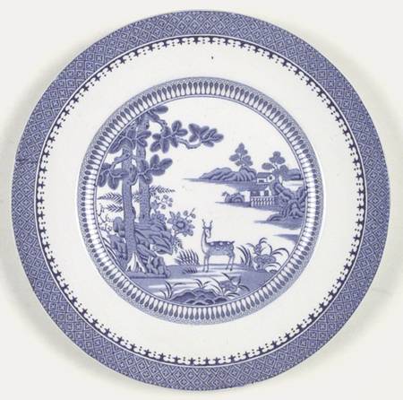 Lowestoft Deer (No Trim) Dinner Plate