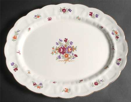 Lowestoft 16" Oval Serving Platter