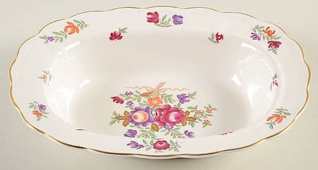 Lowestoft 10" Oval Vegetable Bowl