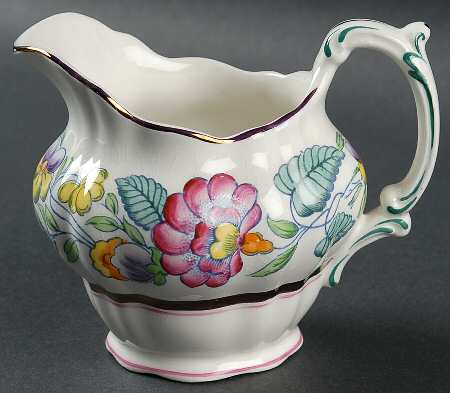 Mayfair (Pink & Yellow Flowers) Creamer