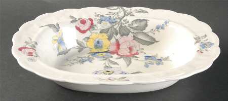 Old Country Sprays 10" Oval Vegetable Bowl