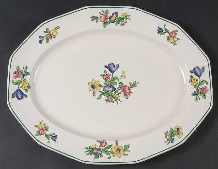 Old Staffordshire 14" Oval Serving Platter