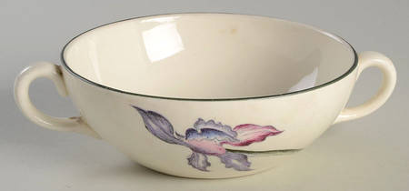 Orchids Flat Cream Soup Bowl