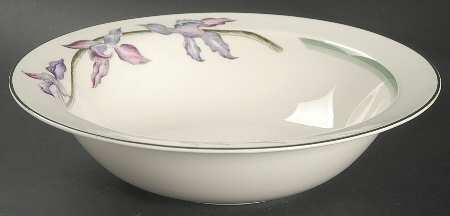 Orchids 9" Round Vegetable Bowl