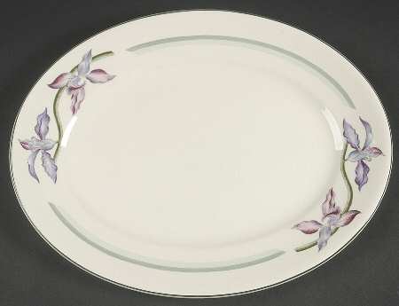 Orchids 12" Oval Serving Platter