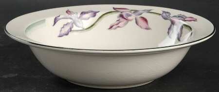 Orchids 8" Round Vegetable Bowl