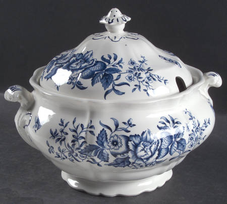 Peony Blue Tureen &  Lid