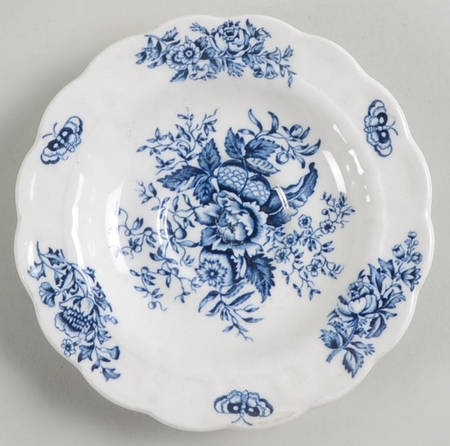 Peony Blue Saucer for Demitasse Cup