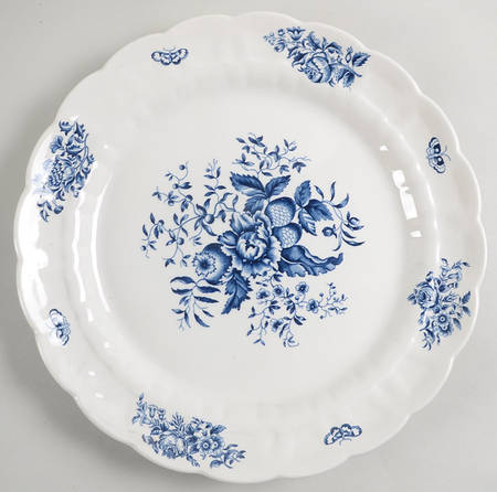 Peony Blue 13" Chop Plate (Round Platter)