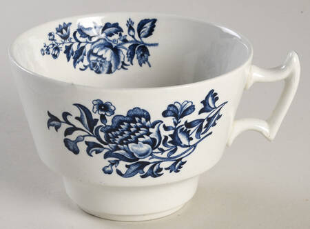 Peony Blue Oversized Cup
