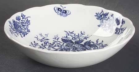 Peony Blue Fruit/Dessert (Sauce) Bowl