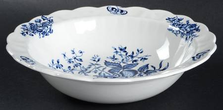 Peony Blue 9" Round Vegetable Bowl