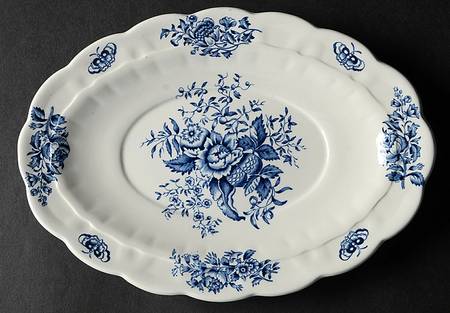 Peony Blue Underplate for Gravy Boat
