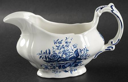 Peony Blue Gravy Boat