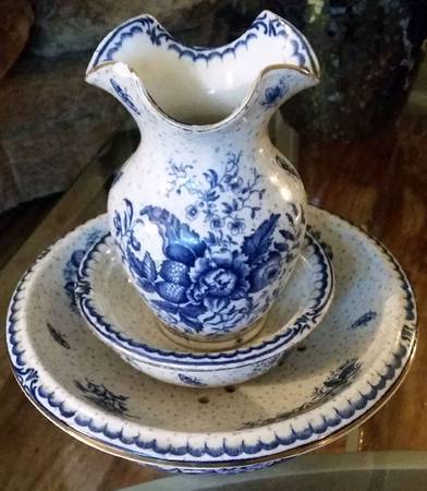 Peony Blue Vase