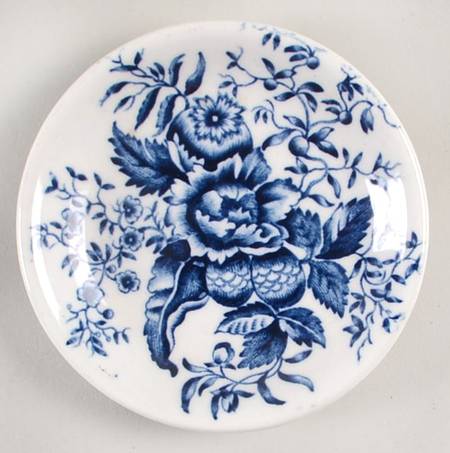 Peony Blue Butter Pat