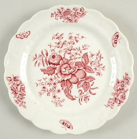 Peony Pink Salad Plate