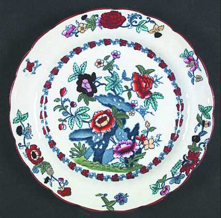 Pompadour (Scalloped) Luncheon Plate