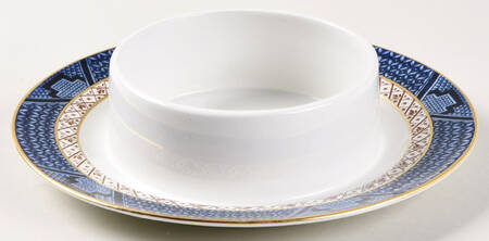 Real Old Willow Blue Round Butter No Lid
