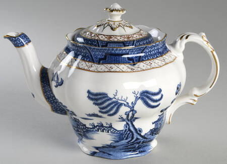 Real Old Willow Blue Teapot & Lid