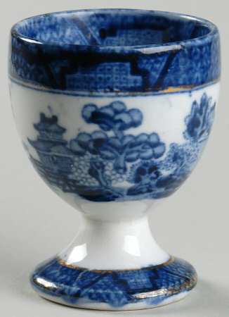 Real Old Willow Blue Single Egg Cup
