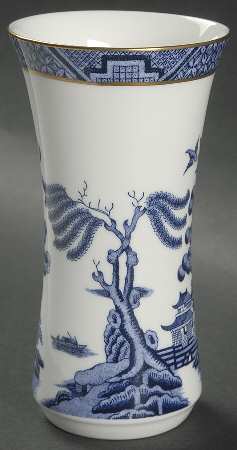 Real Old Willow Blue 6" Vase