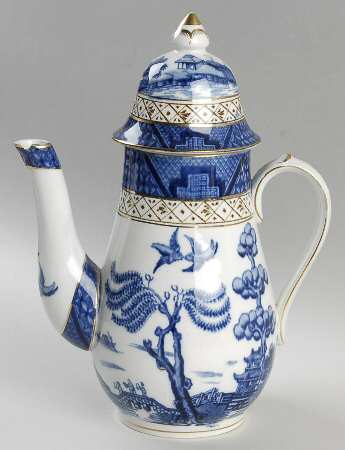 Real Old Willow Blue Mini Coffee Pot & Lid