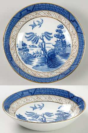 Real Old Willow Blue Fruit/Dessert (Sauce) Bowl