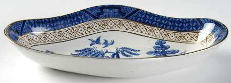 Real Old Willow Blue Pickle Dish