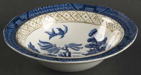 Real Old Willow Blue Rim Fruit/Dessert (Sauce) Bowl