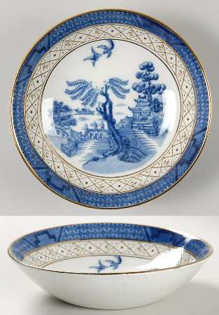 Real Old Willow Blue Fruit/Dessert (Sauce) Bowl