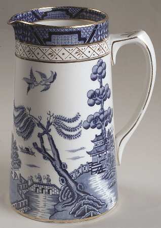 Real Old Willow Blue 32 Oz Pitcher