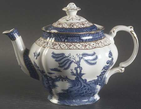 Real Old Willow Blue Mini Teapot & Lid