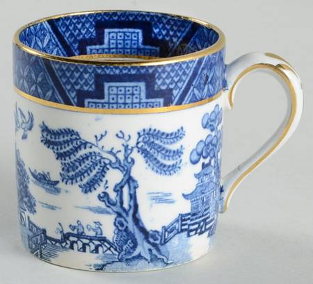 Real Old Willow Blue Flat Demitasse Cup